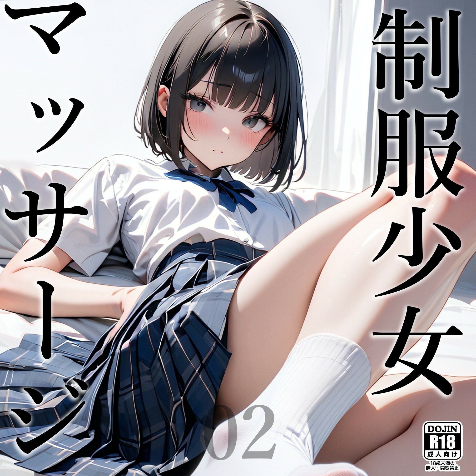 サンプル画像1:制服少女×マッサージ02(電脳戯画) [d_421568]