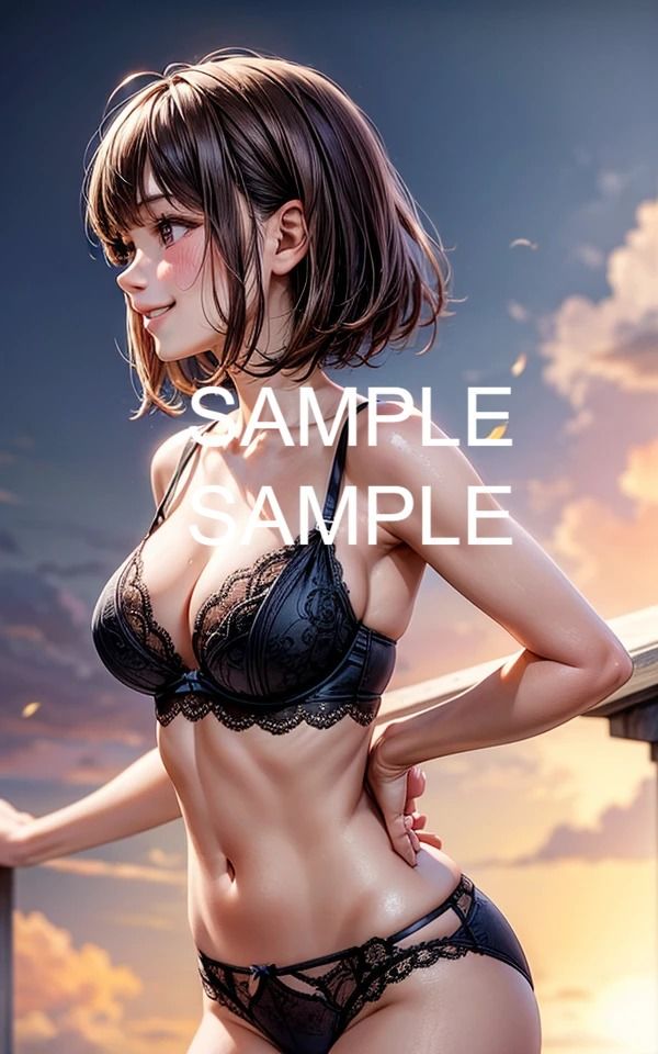 サンプル画像6:ランジェリー美女イラスト集(ラテ) [d_421574]