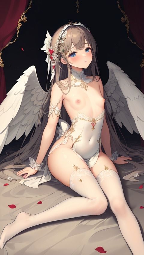 サンプル画像4:天使少女画像集(AIの絵筆) [d_421597]