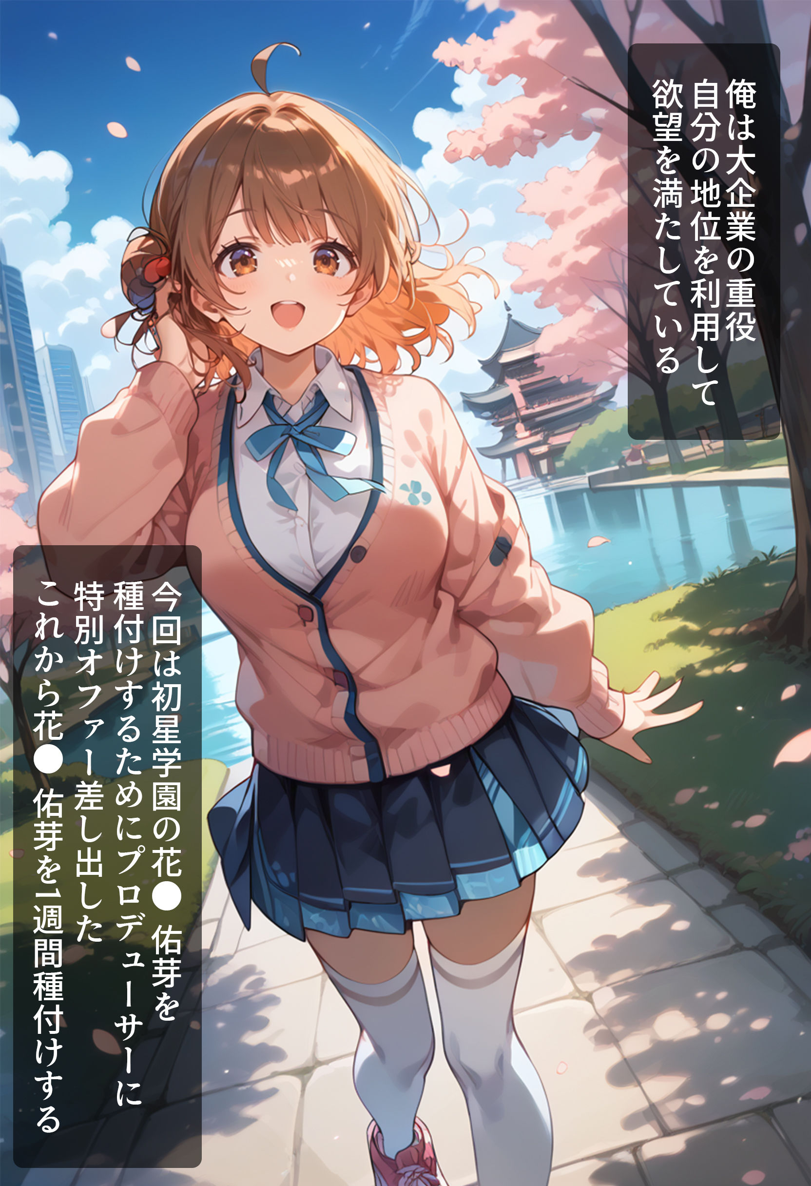 サンプル画像1:枕営業のはずが…快楽堕ちしたアイドル お姉ちゃんにまけたくないっ！ 花●佑芽ちゃん(みっくすなっつ) [d_421608]