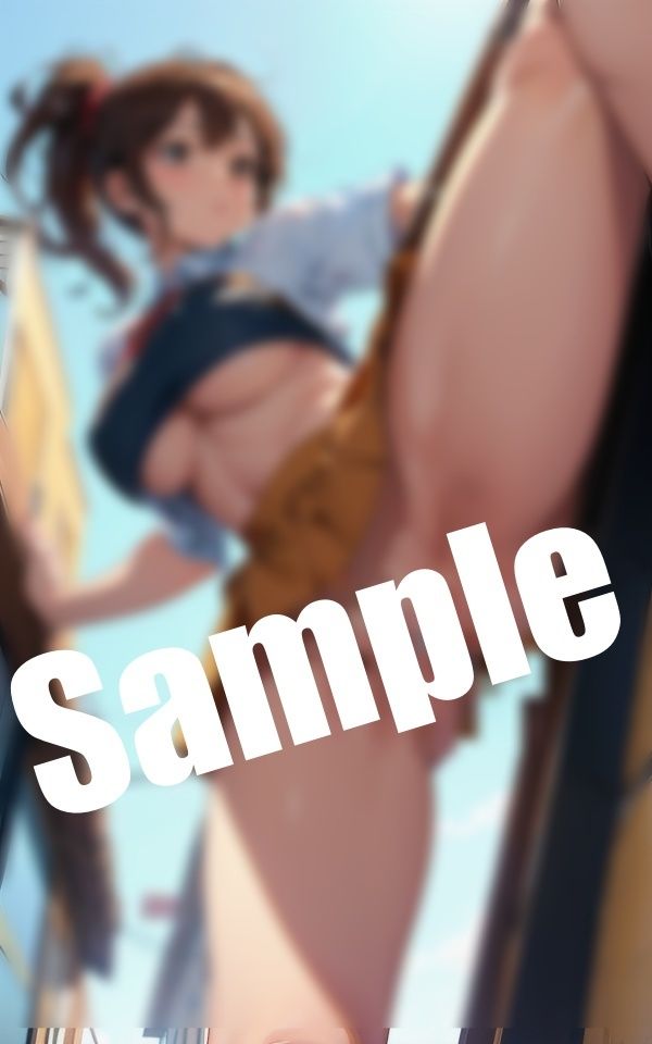 サンプル画像4:ノーパン美女のお〇んこ〜ミニスカを下から覗き見したら…(エロ見放題タイム) [d_421639]