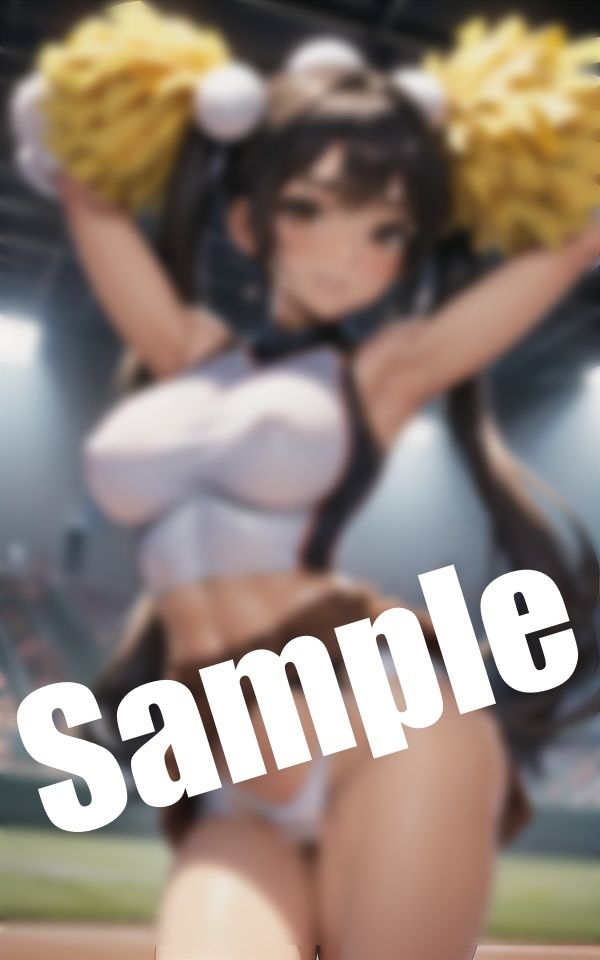 サンプル画像2:パンチラ・チアガール〜パンツ見せながら踊る巨乳チアガール(美女ワンダーランド) [d_421647]