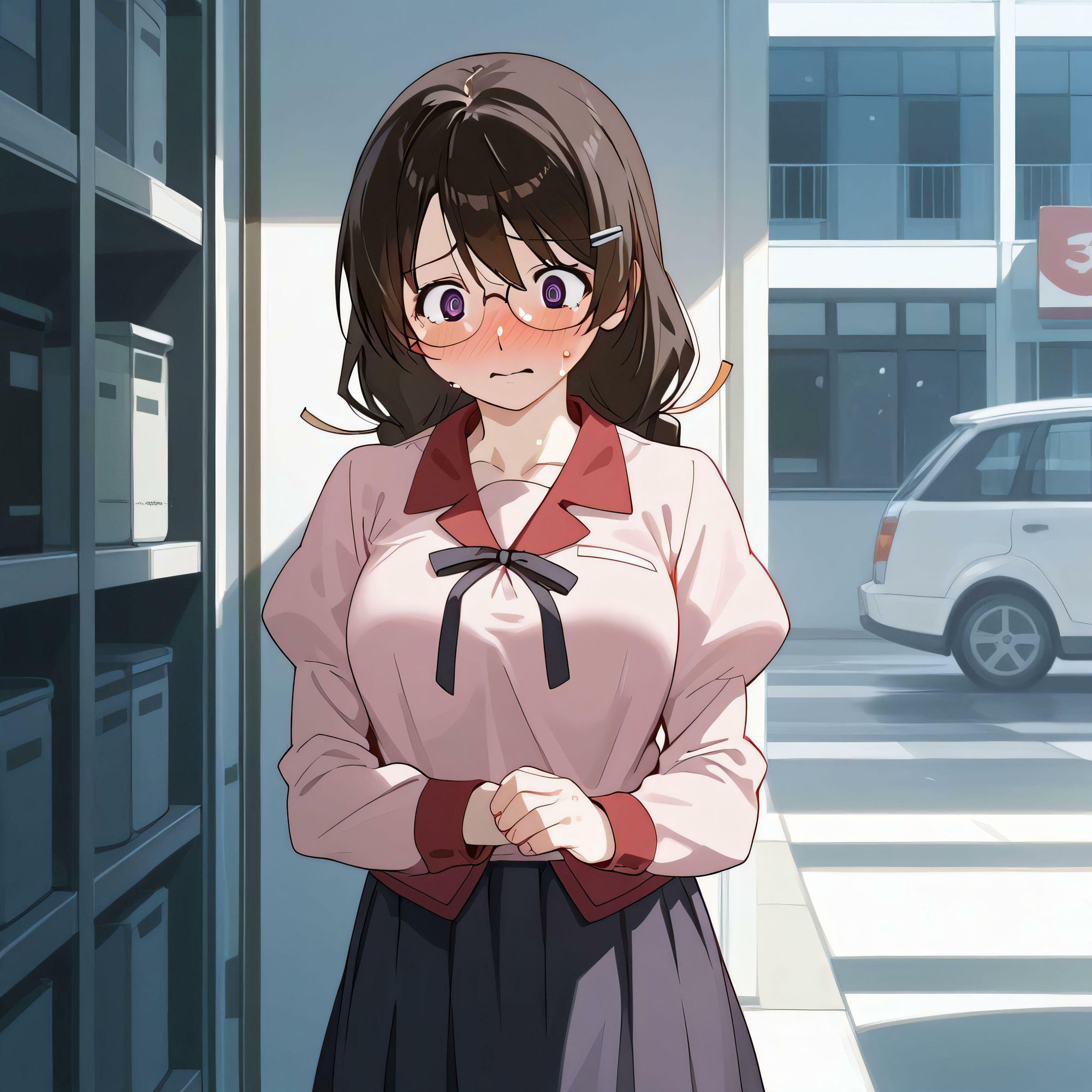 サンプル画像5:人が見てるわ(サファイアスパーク) [d_421775]