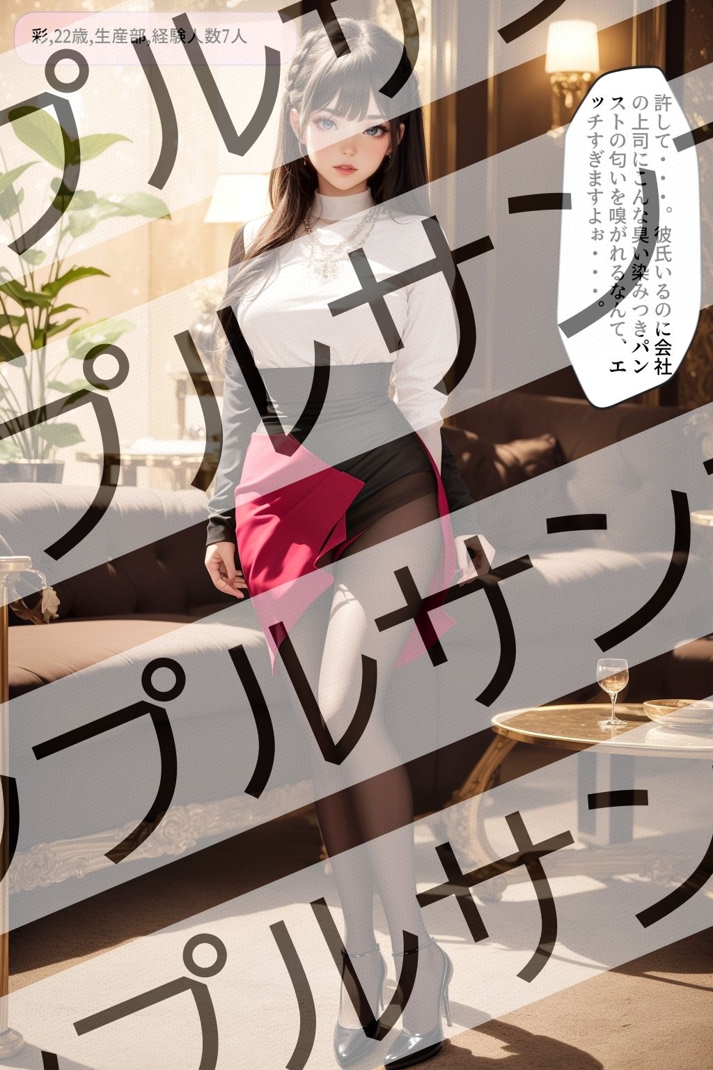 サンプル画像2:職場の新人OLの黒ストッキングとパンプスがエロすぎる件 vol.1(あらぶるま18＋（二次元）) [d_421868]