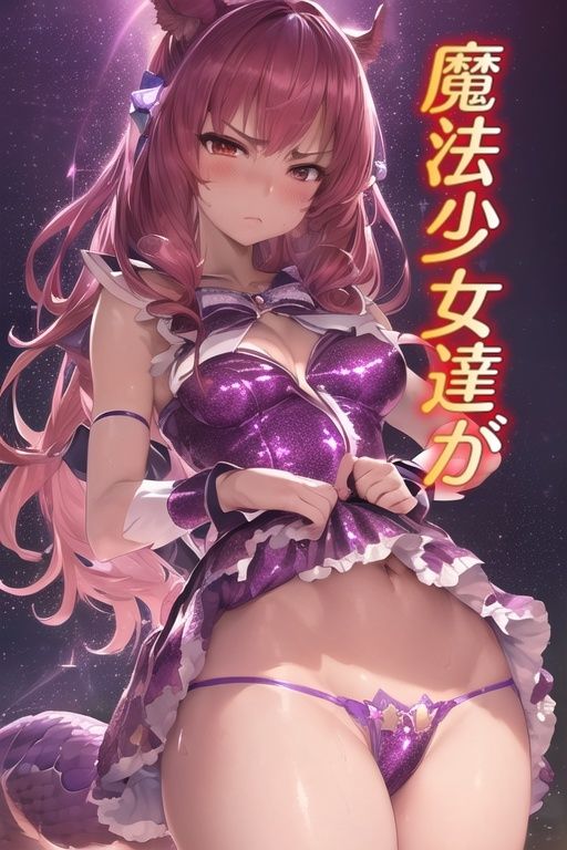 サンプル画像1:嫌な顔してパンツ見せてくる女の子 〜魔法少女編〜(AIパンツ部) [d_421879]