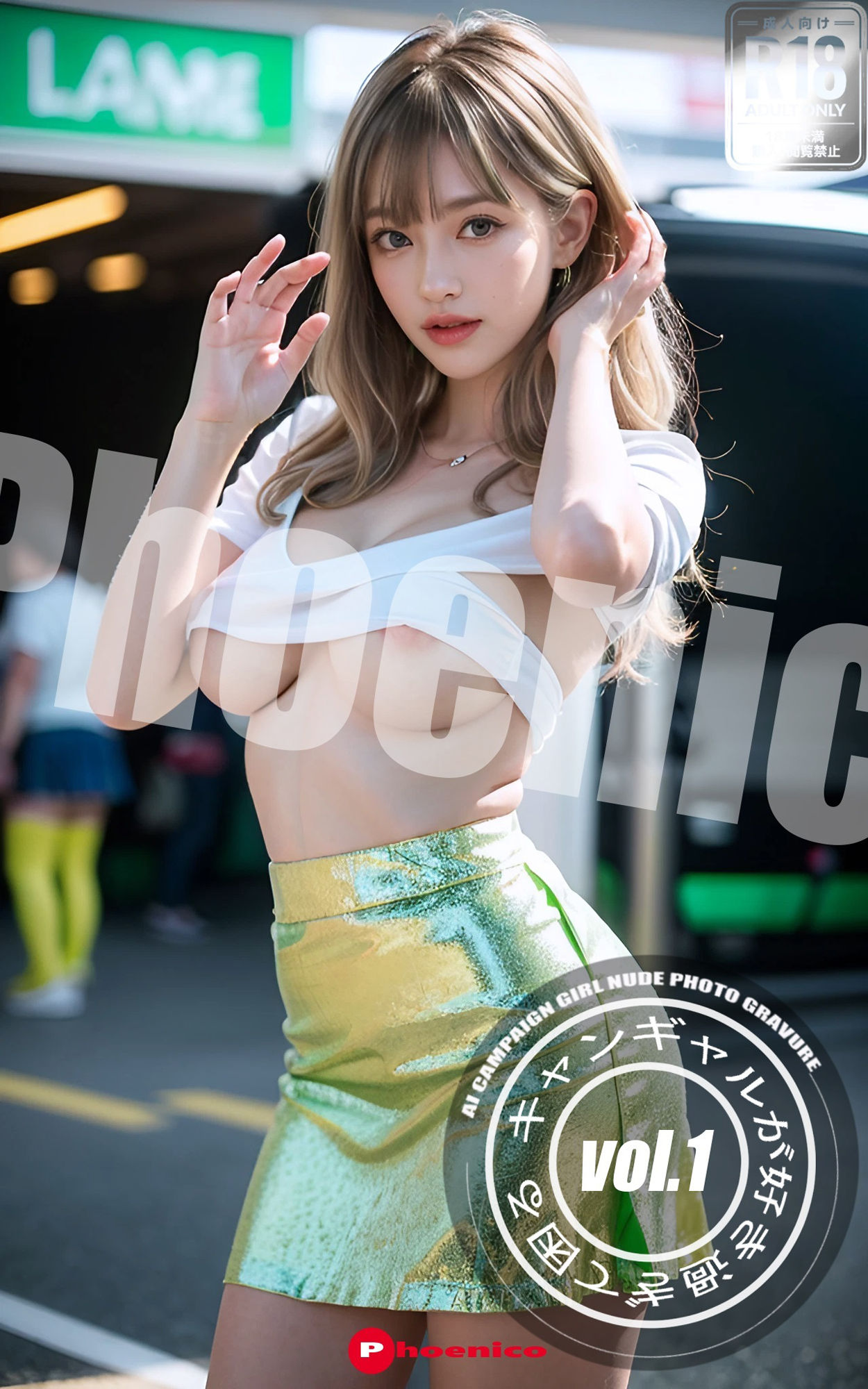 サンプル画像1:キャンギャルが好き過ぎて困る vol.1 AI CAMPAIGN GIRL NUDE PHOTO GRAVURE(Phoenico) [d_421883]