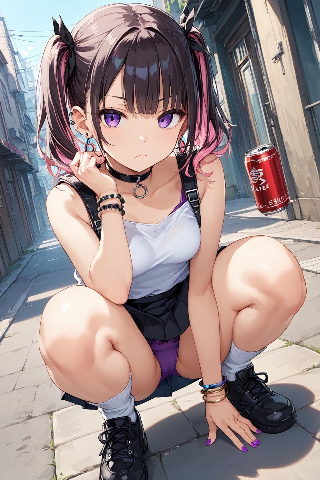 サンプル画像1:生意気そうなツインテメンヘラを首○めSEXでわからせる(美少女をAIしてる) [d_421906]