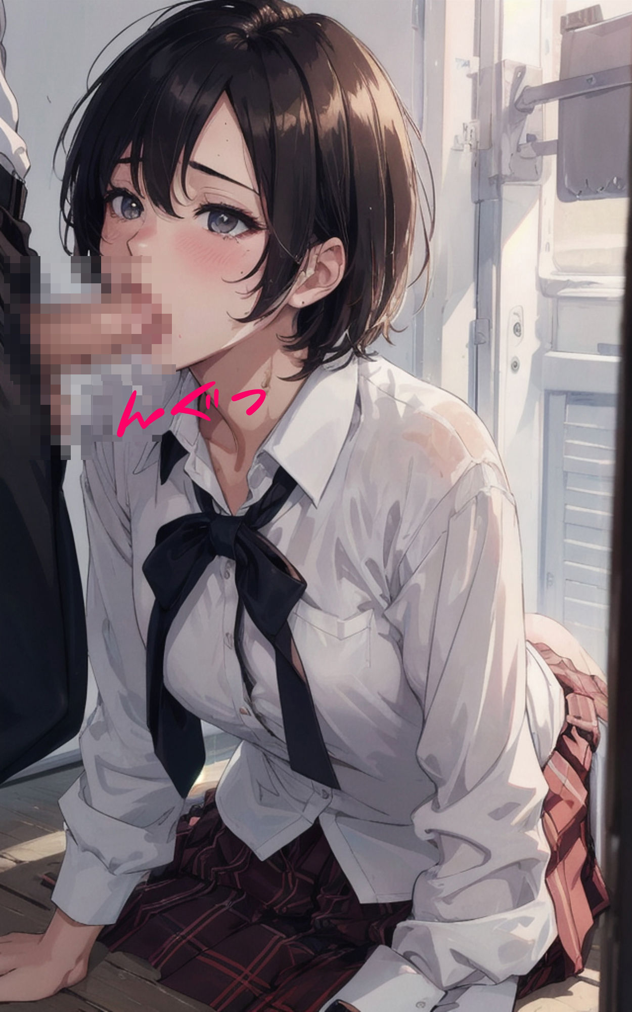 サンプル画像3:今日はお口でしてあげる(AIマジカルタウン) [d_421908]