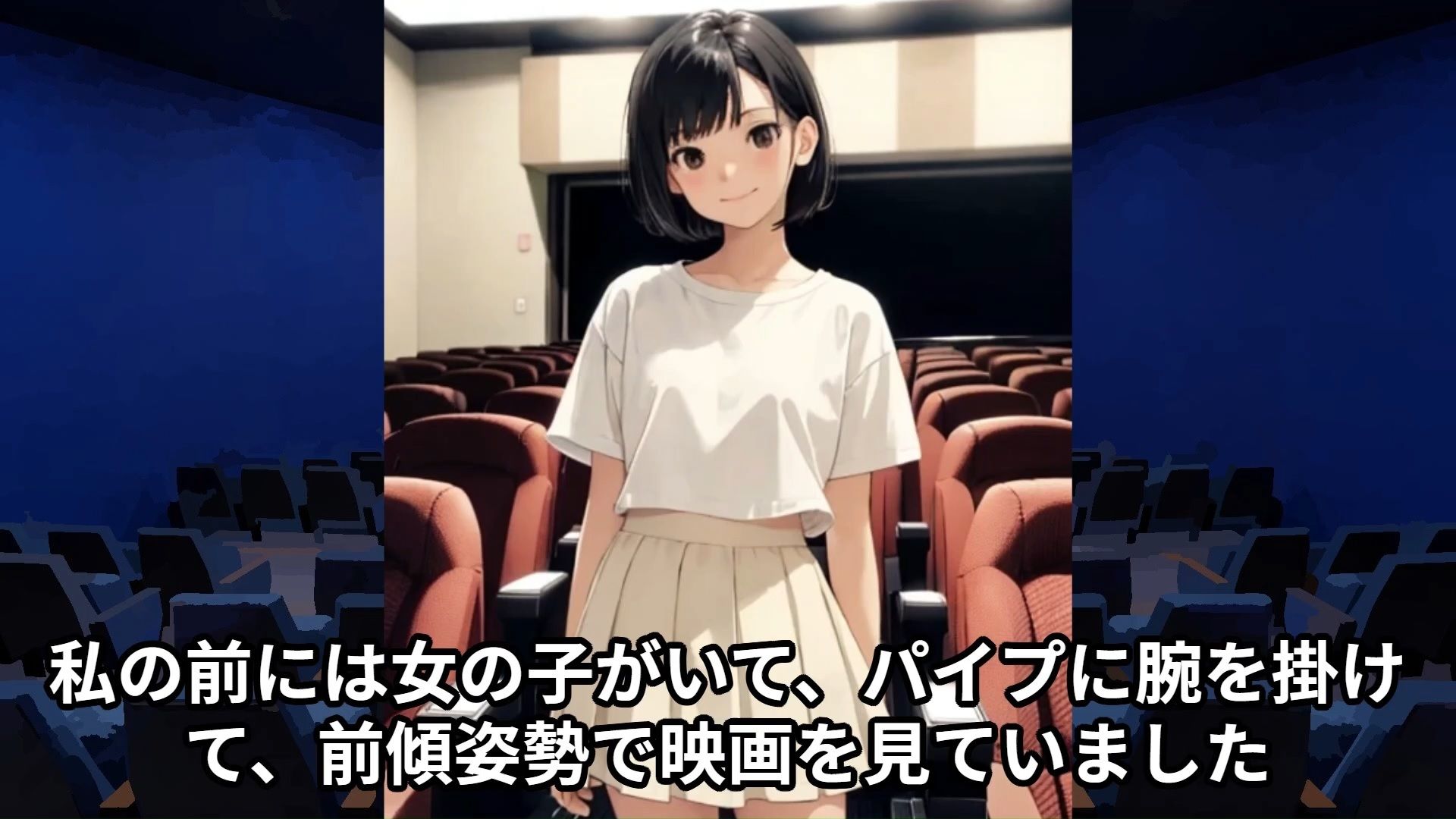 【J○痴●体験告白】超満員の映画館の立見席で身動きのできない女子○○○を痴●しようとしたらそのまま犯しちゃった話