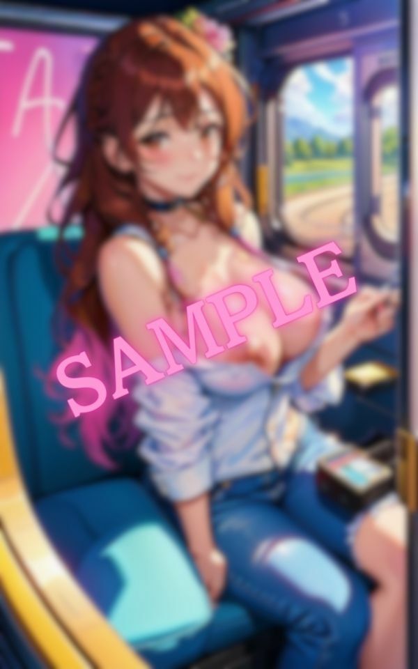 サンプル画像3:電車で僕の隣に座っているのはGカップの巨乳ギャル(性欲の森) [d_422029]