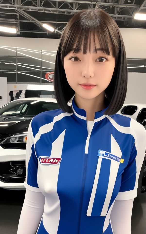 サンプル画像1:素朴で大胆なエロレースコンパニオン(マイキ) [d_422097]