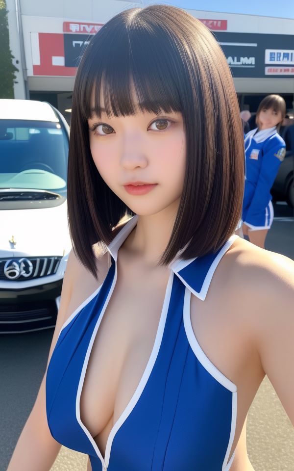 サンプル画像2:素朴で大胆なエロレースコンパニオン(マイキ) [d_422097]