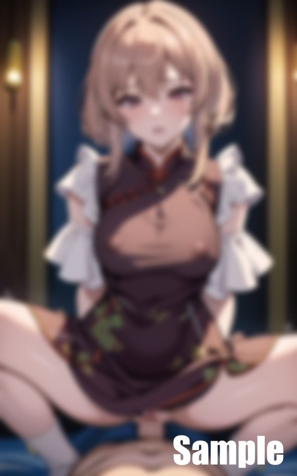 サンプル画像2:魅惑のチャイナドレス〜閉店後の中華料理店(じゃずな) [d_422183]