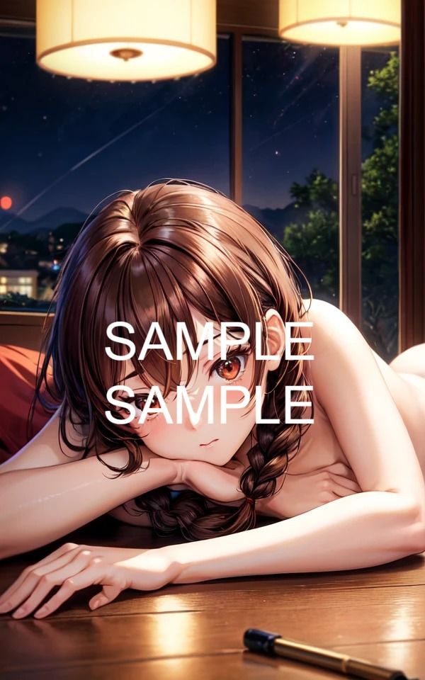 サンプル画像1:寝そべり美女イラスト集(ラテ) [d_422293]