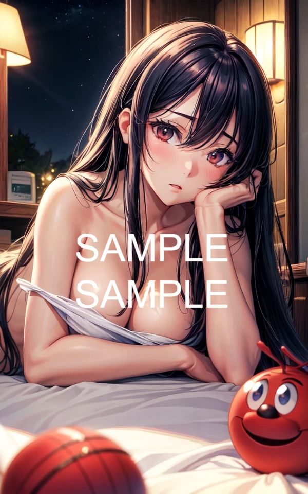 サンプル画像2:寝そべり美女イラスト集(ラテ) [d_422293]