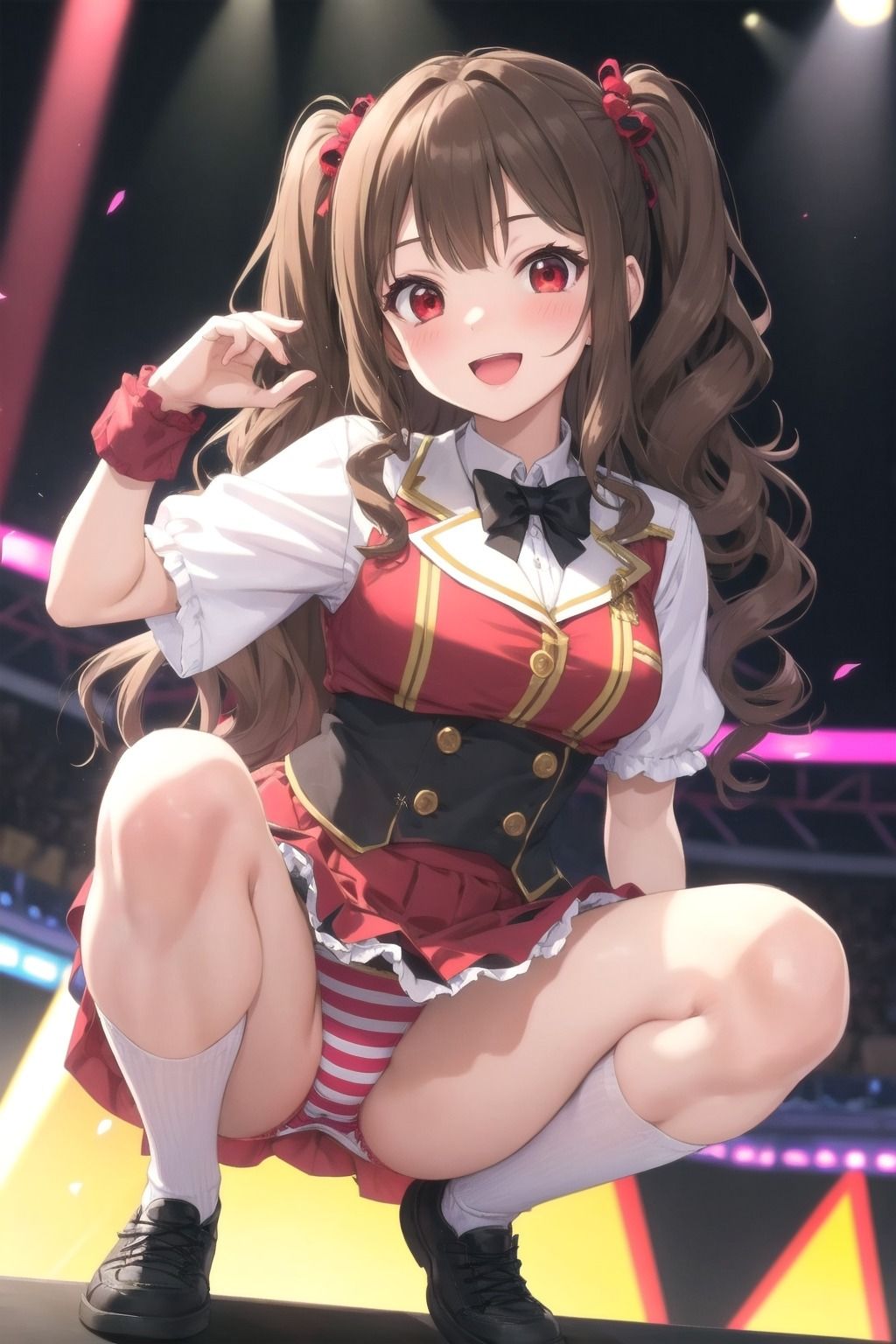 サンプル画像2:パンチラアイドル！赤衣装編(ぱんつ工房) [d_422349]