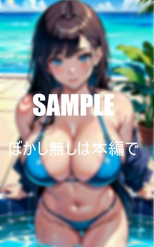 サンプル画像4:プールで挑発するマイクロビキニ美女たち(Jサークル) [d_422376]