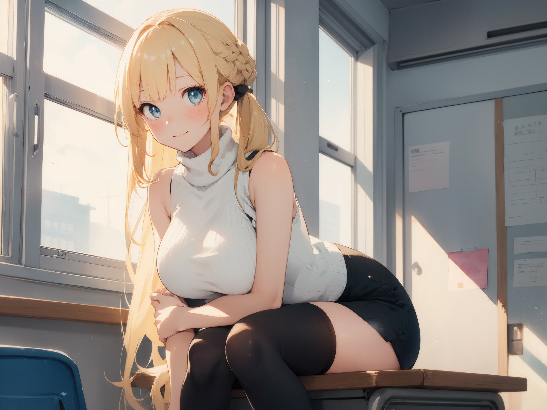 サンプル画像5:年上の教育実習生のお姉さんが相談にのりながらパンチラしてくる(毎日が1128) [d_422412]