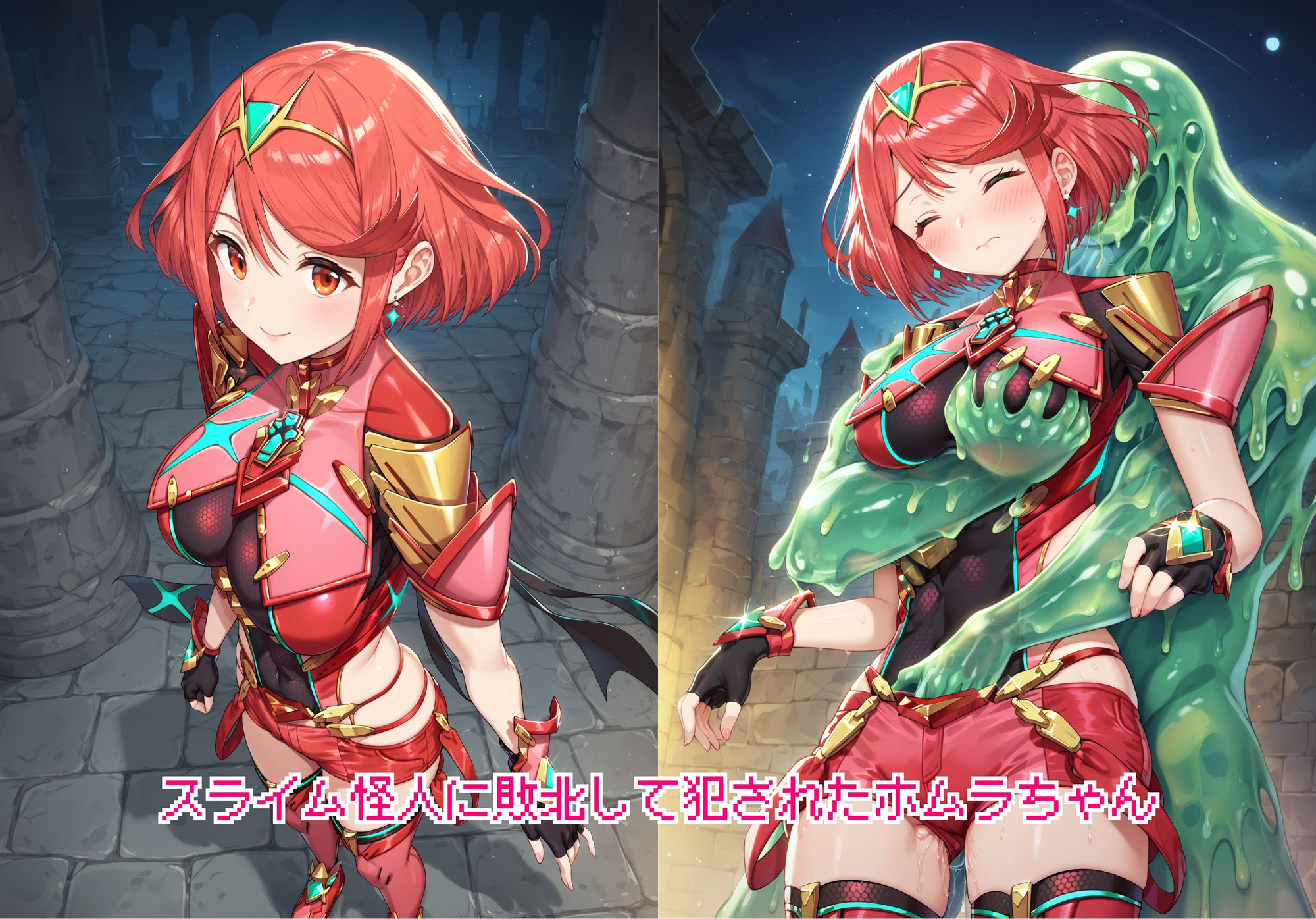 サンプル画像5:辱められたヒロイン達 vol.6(絵心あいのAI生成アトリエ) [d_422546]