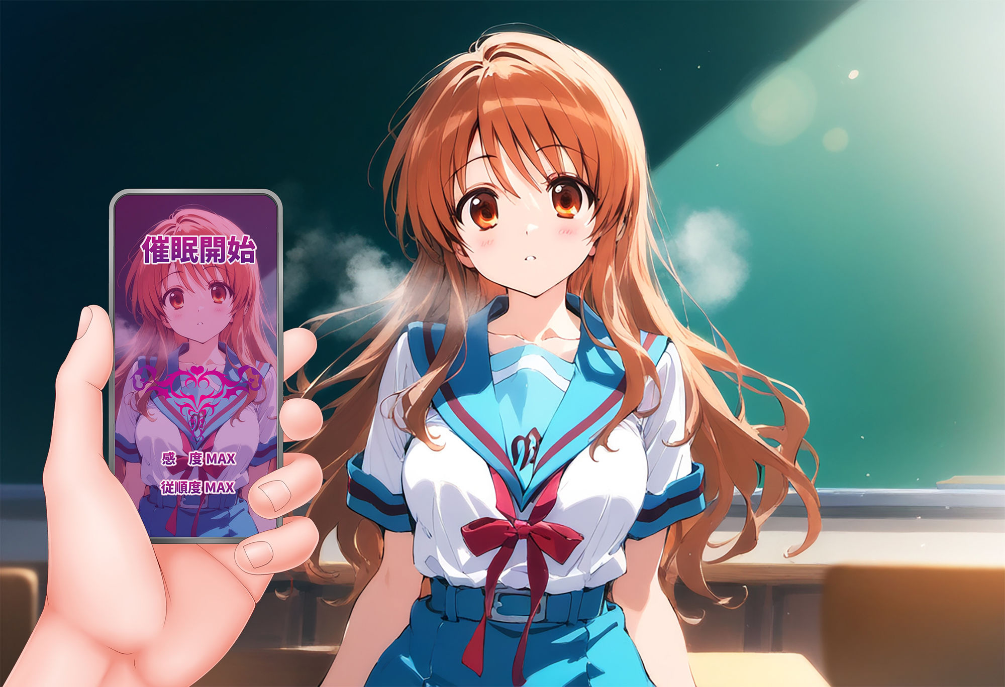 サンプル画像4:催●種付S〇S団員 涼宮ハ〇ヒ 長門有〇 朝比奈み〇る(AI魔法おじさん) [d_422572]