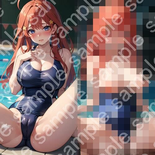 サンプル画像1:【五◯分の◯嫁 中◯五月 No.01】tsuna CGイラスト集(つな) [d_422577]