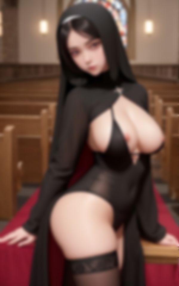 サンプル画像2:発情がとまらない新人シスターのエッチな淫乱写真集(AIロマンティック) [d_422589]