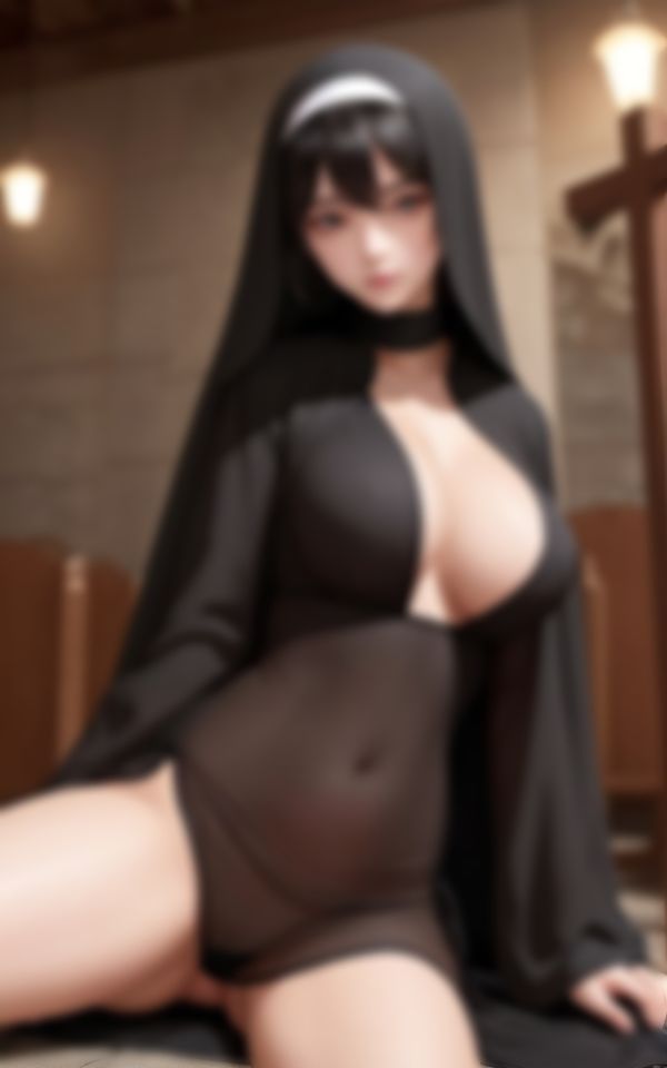 サンプル画像4:発情がとまらない新人シスターのエッチな淫乱写真集(AIロマンティック) [d_422589]