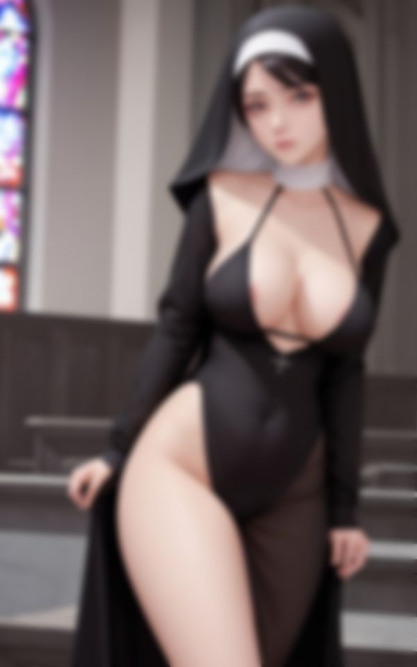 サンプル画像6:発情がとまらない新人シスターのエッチな淫乱写真集(AIロマンティック) [d_422589]