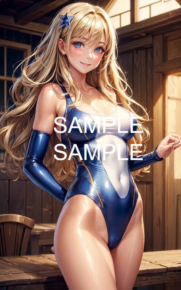 サンプル画像3:競泳/スクール水着美女イラスト集(ラテ) [d_422614]