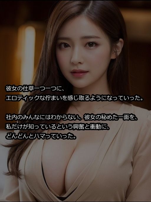 サンプル画像5:【官能小説型写真集】僕の会社の同僚米倉さんは、変態OLさんだった（全220ページ）(AIPhoto出版) [d_422652]