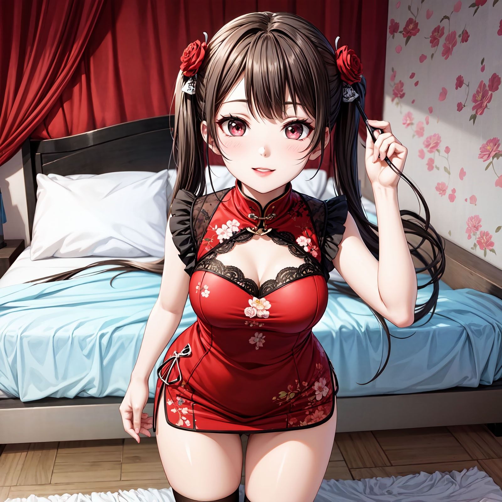 サンプル画像2:AI FRONTIER/AIイラスト集011/妖艶なチャイナ美人/01(AI FRONTIER) [d_422746]