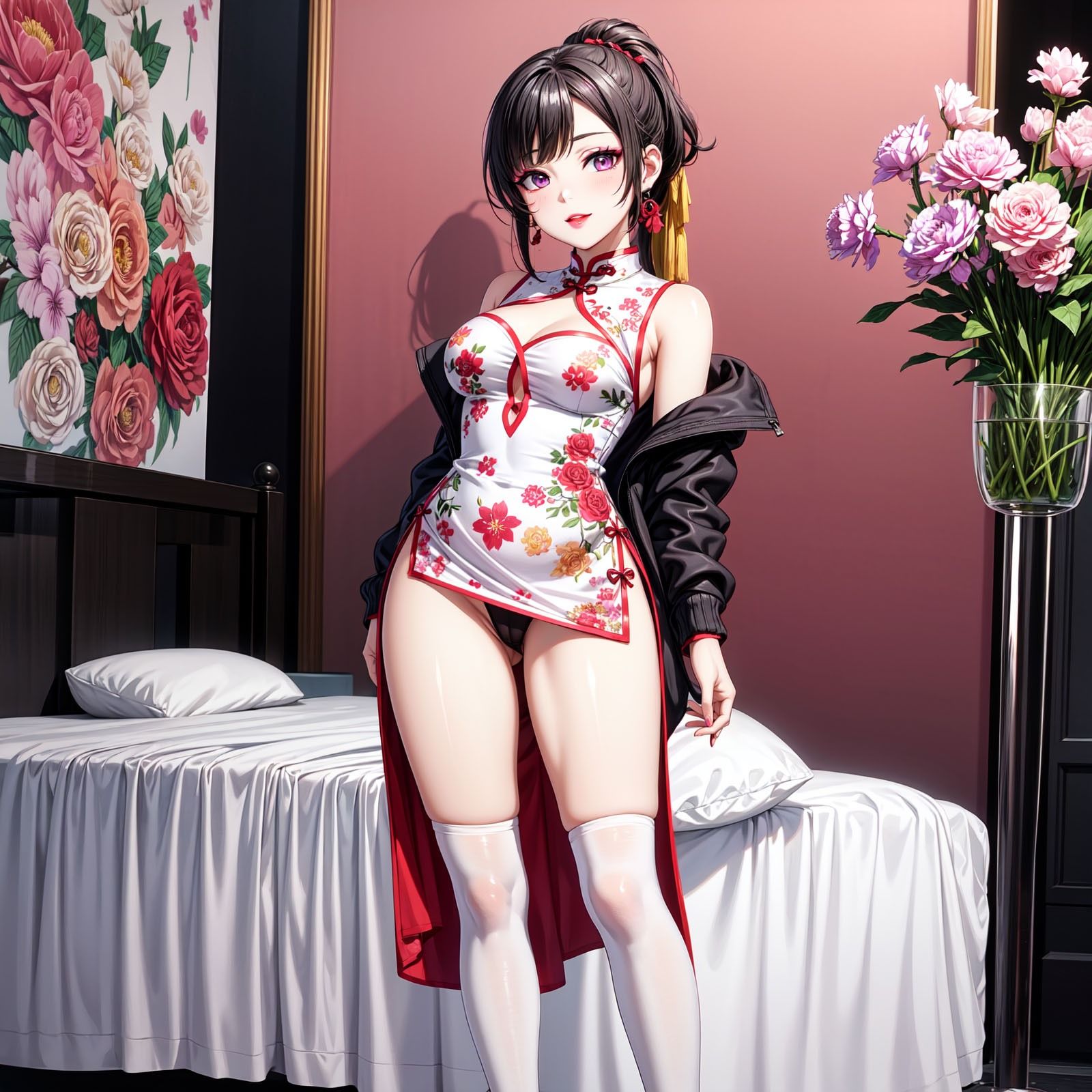 サンプル画像3:AI FRONTIER/AIイラスト集011/妖艶なチャイナ美人/01(AI FRONTIER) [d_422746]