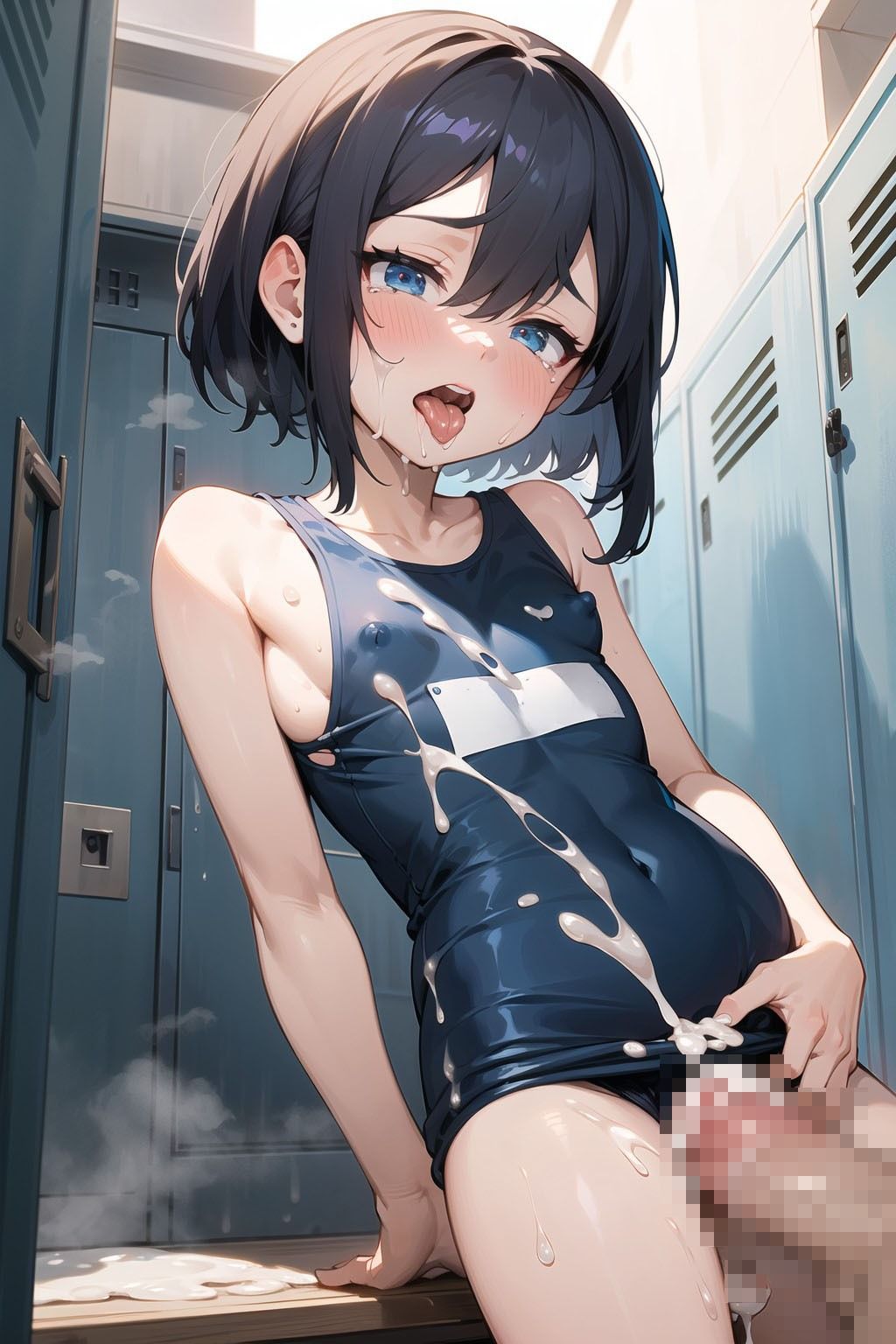 サンプル画像2:ちっぱいスク水ちゃんの災難(ココナッツパンチSS) [d_422863]