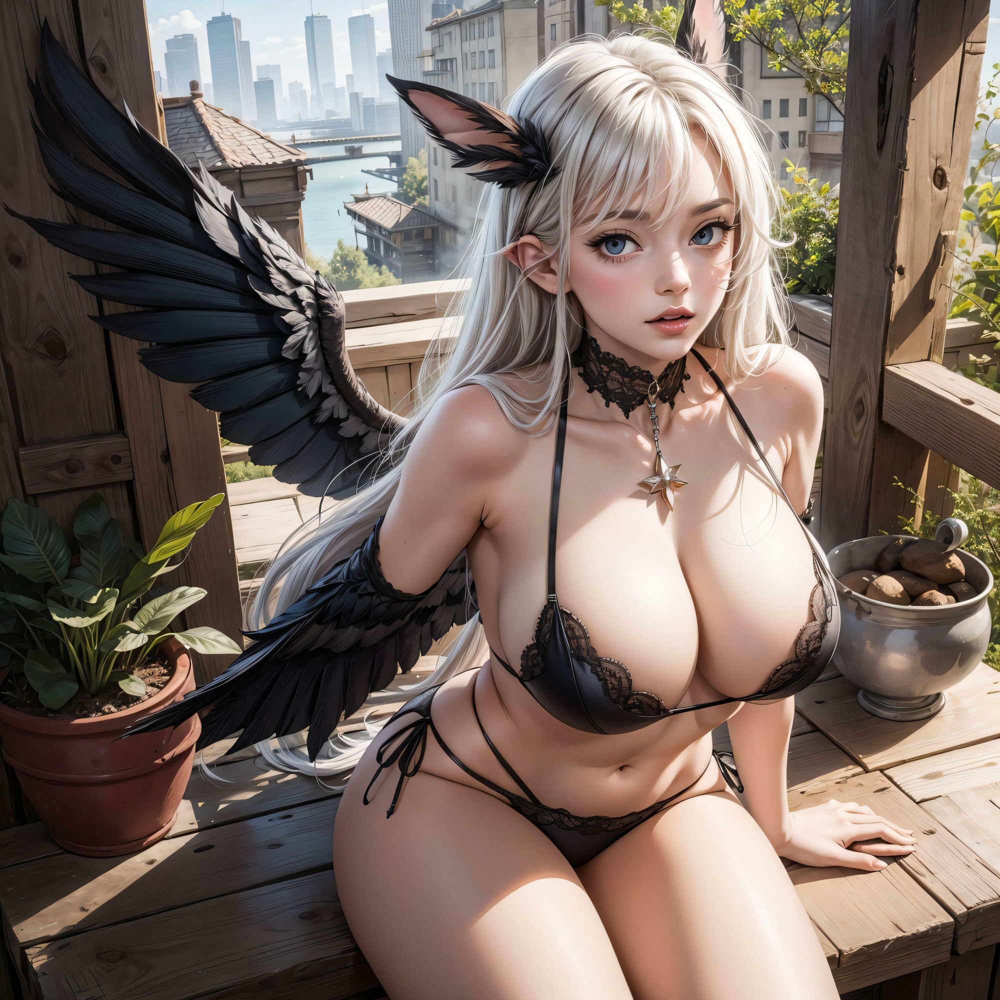 サンプル画像1:羽おっぱいは隠さない(おとぎばなしのかぎしっぽ) [d_422871]