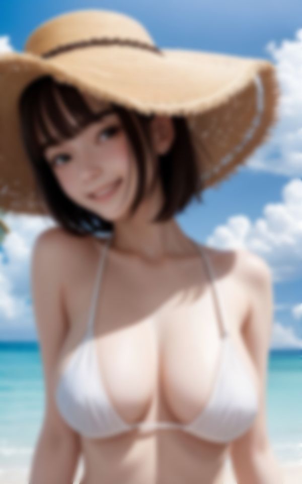 サンプル画像1:常夏ビーチで遭遇したエロすぎる白ビッチギャルの誘惑(AIラブリー) [d_423114]