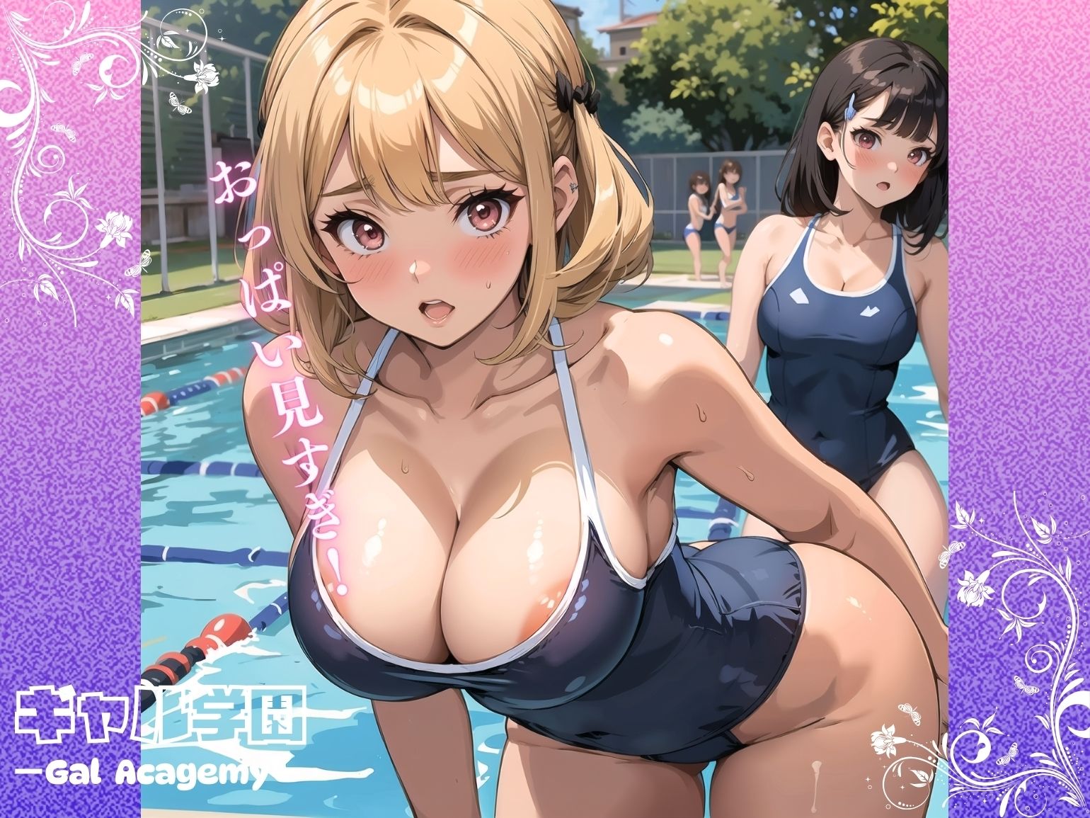 サンプル画像5:ギャル学園Vol.3 〜ギャルたちの水泳教室にこっそり潜入したらえろすぎた件〜(キョロンの部屋) [d_423150]