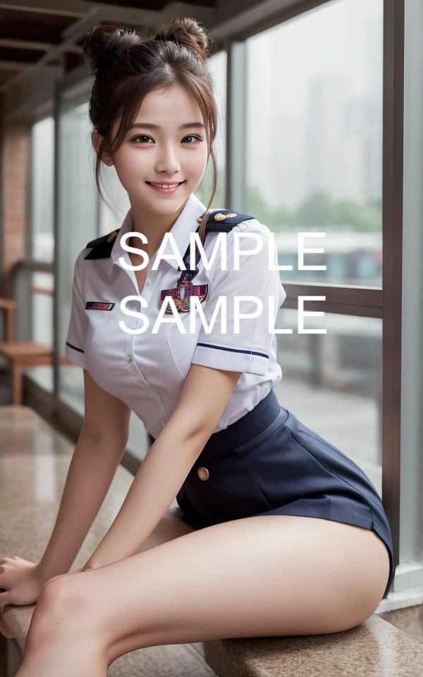 サンプル画像5:制服コスプレをする美女写真集(ラテ) [d_423158]