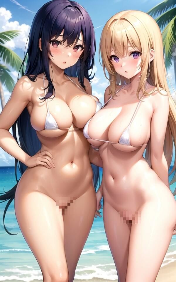 サンプル画像3:ビーチで見つけえっちな女の子たち2(AI美女まとめ) [d_423213]