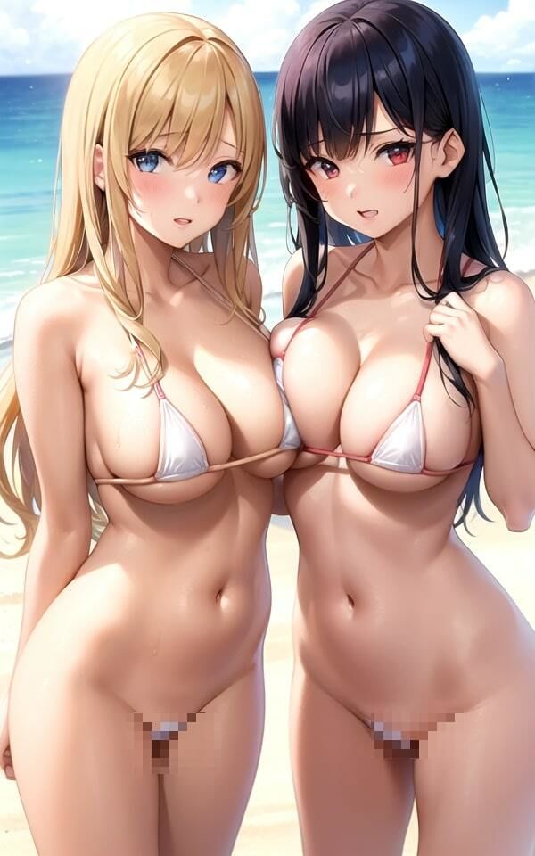 サンプル画像4:ビーチで見つけえっちな女の子たち2(AI美女まとめ) [d_423213]