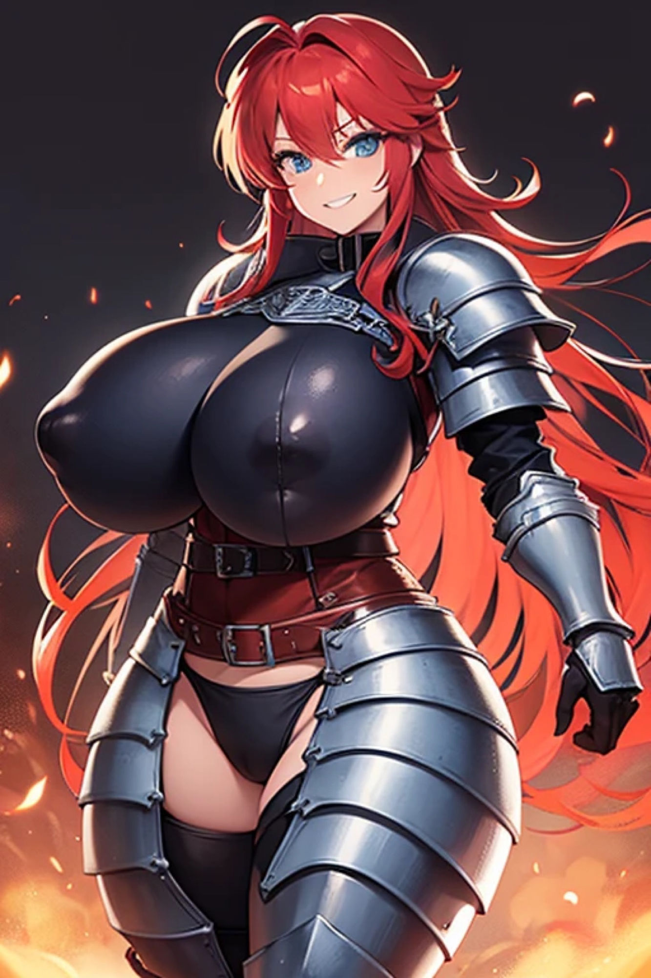 サンプル画像3:赤髪鎧娘のアレやコレ(rweb324) [d_423220]