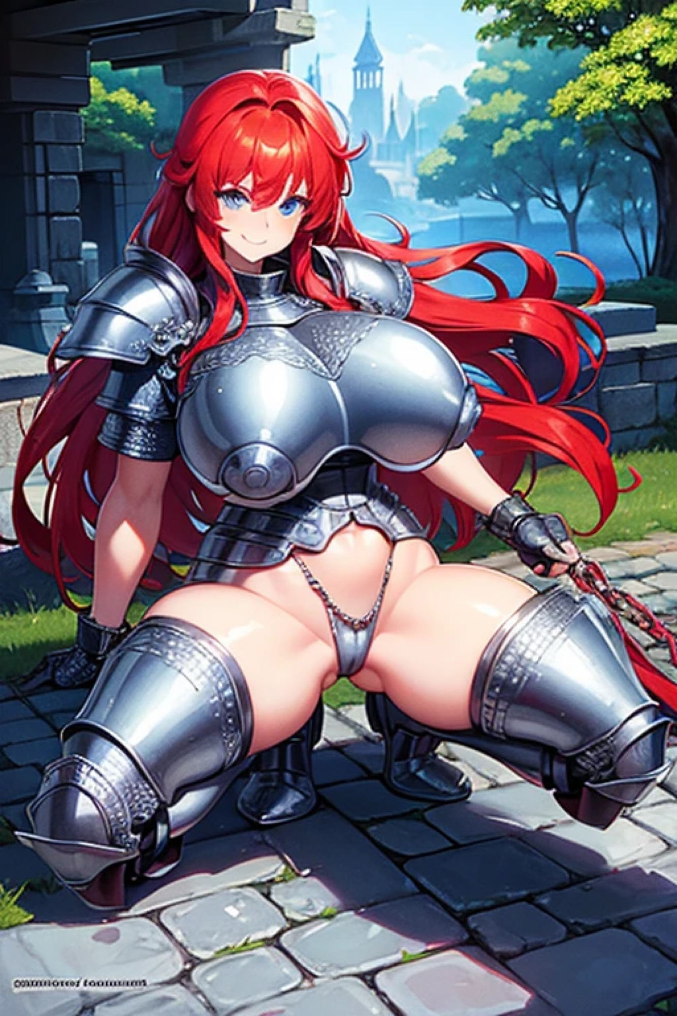 サンプル画像5:赤髪鎧娘のアレやコレ(rweb324) [d_423220]