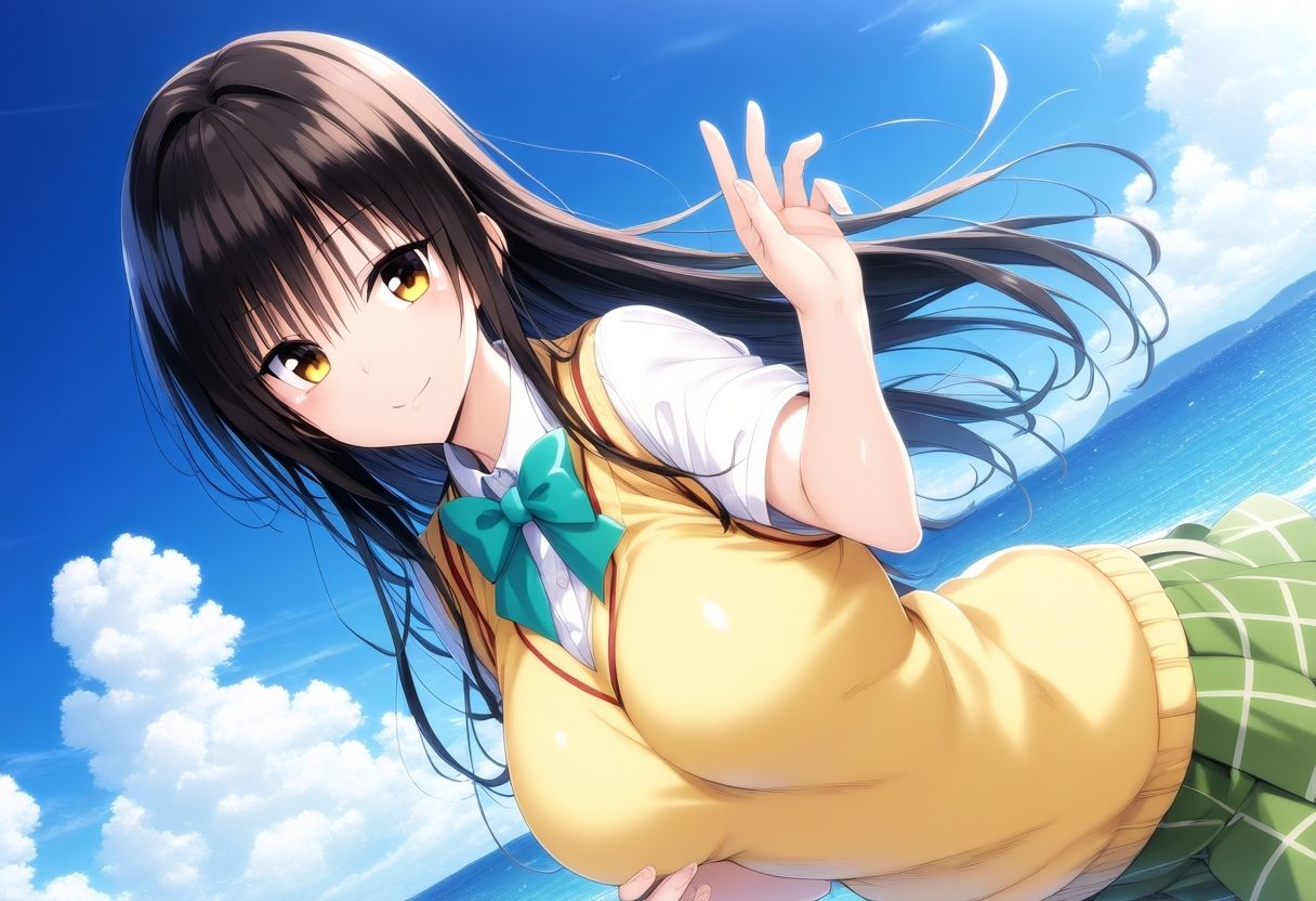 サンプル画像1:古〇川唯 水着ビーチエッチ(タカーノ) [d_423285]