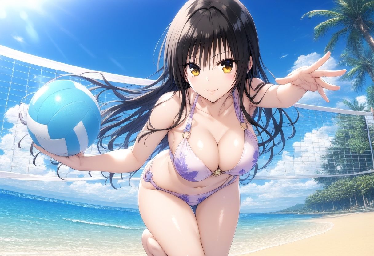 サンプル画像3:古〇川唯 水着ビーチエッチ(タカーノ) [d_423285]