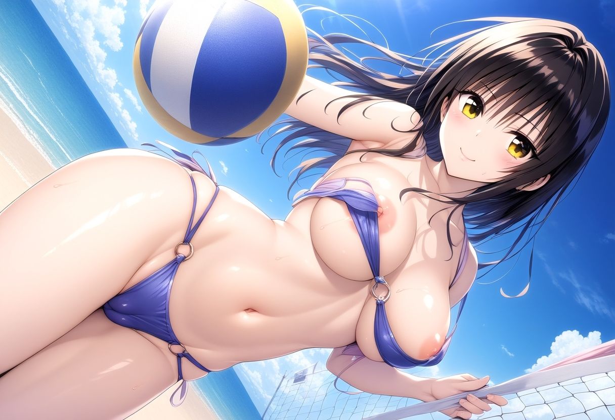 サンプル画像4:古〇川唯 水着ビーチエッチ(タカーノ) [d_423285]