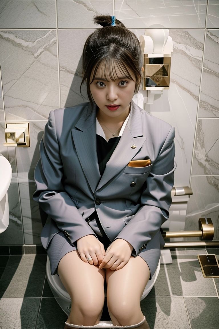 サンプル画像2:美女のトイレシーン(P-AI planning) [d_423314]