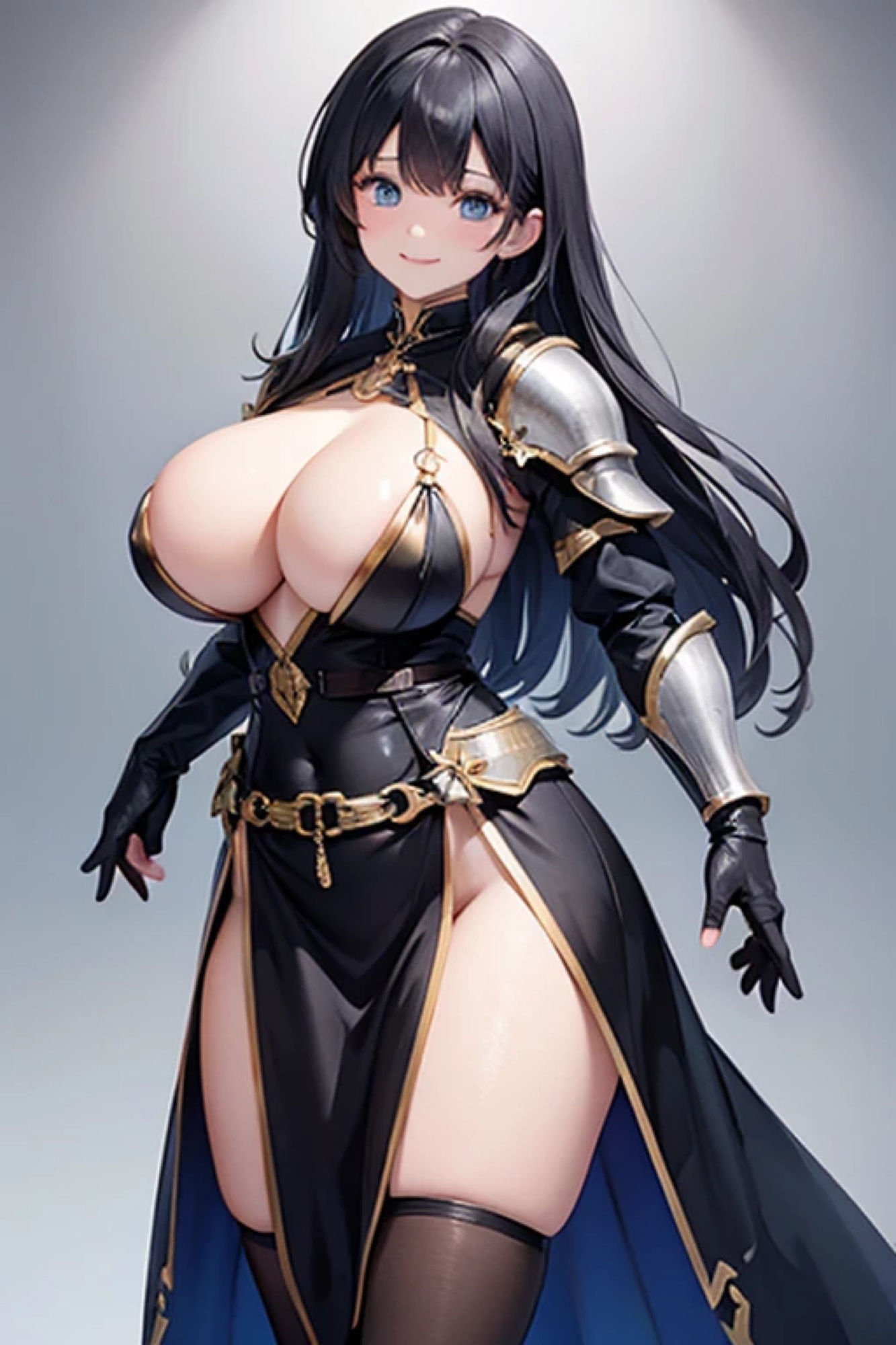 サンプル画像6:黒髪鎧娘のアレやコレ(rweb324) [d_423322]