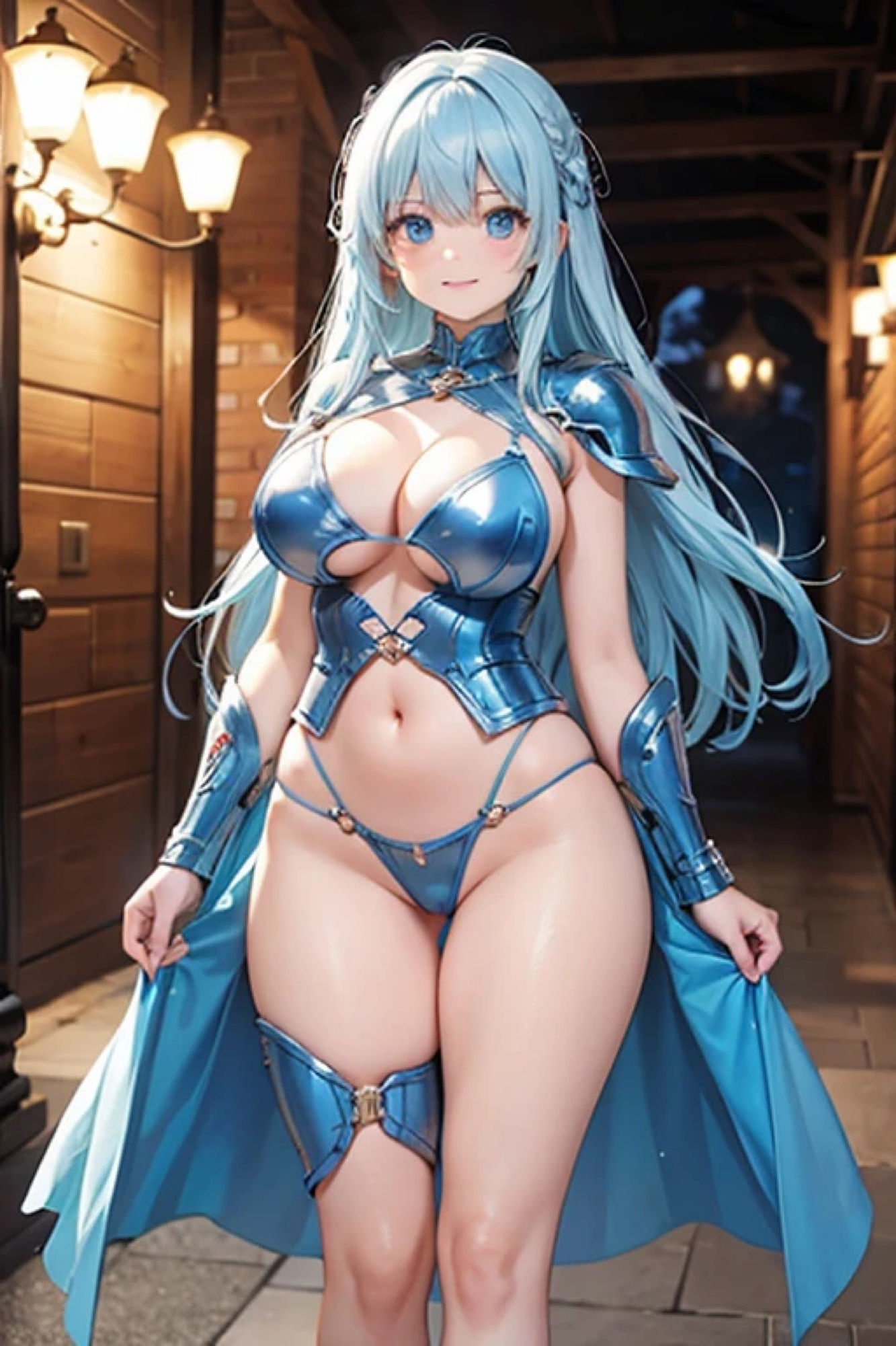 サンプル画像5:水髪鎧娘のアレやコレ(rweb324) [d_423349]