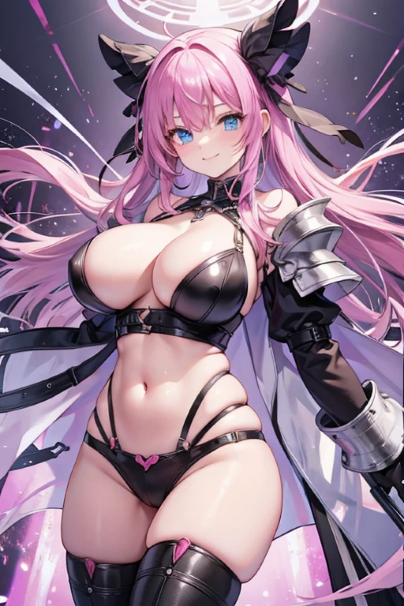 サンプル画像2:マゼンタ髪鎧娘のアレやコレ(rweb324) [d_423354]