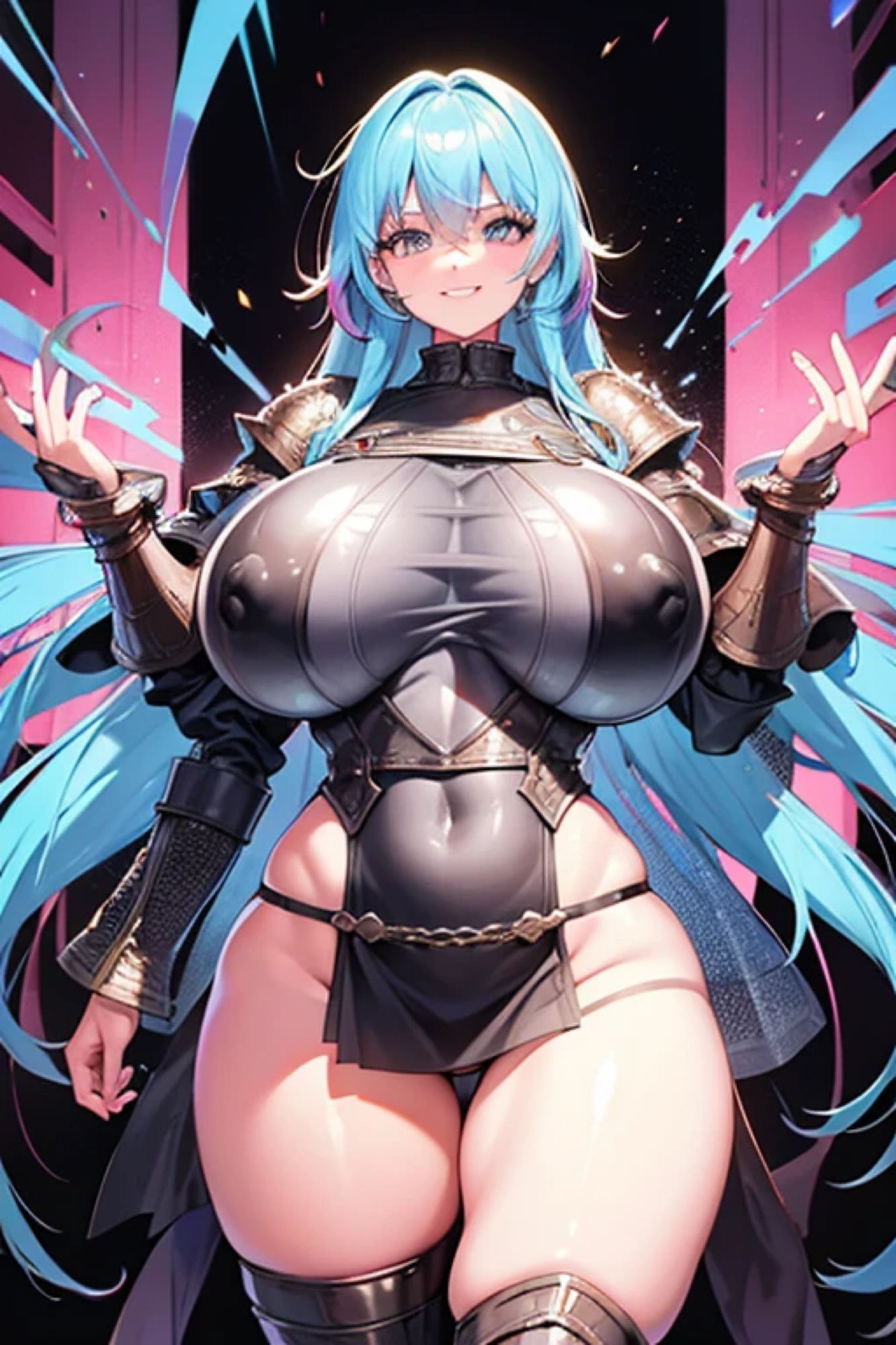 サンプル画像4:虹髪鎧娘のアレやコレ(rweb324) [d_423355]