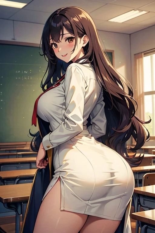 サンプル画像2:巨乳ムチムチ女教師との思い出2 〜お尻中心CG集編〜(fundreamer) [d_423368]